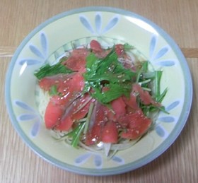 スモークサーモンのカッペリーニ