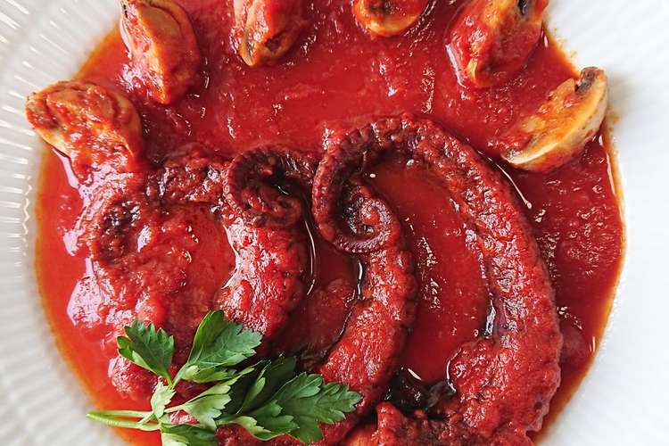 タコのトマト煮込み ジョジョコラボ飯 レシピ 作り方 By Y Riko クックパッド 簡単おいしいみんなのレシピが360万品