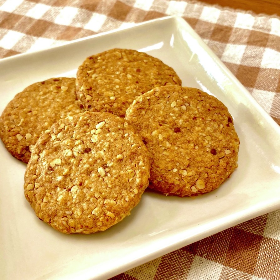 全粒オートミールクッキーのレシピ