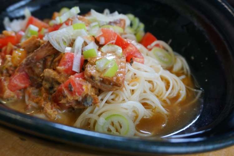 サバ缶とトマトのぶっかけそうめん レシピ 作り方 By 湯屋ヶ谷76ers クックパッド 簡単おいしいみんなのレシピが360万品