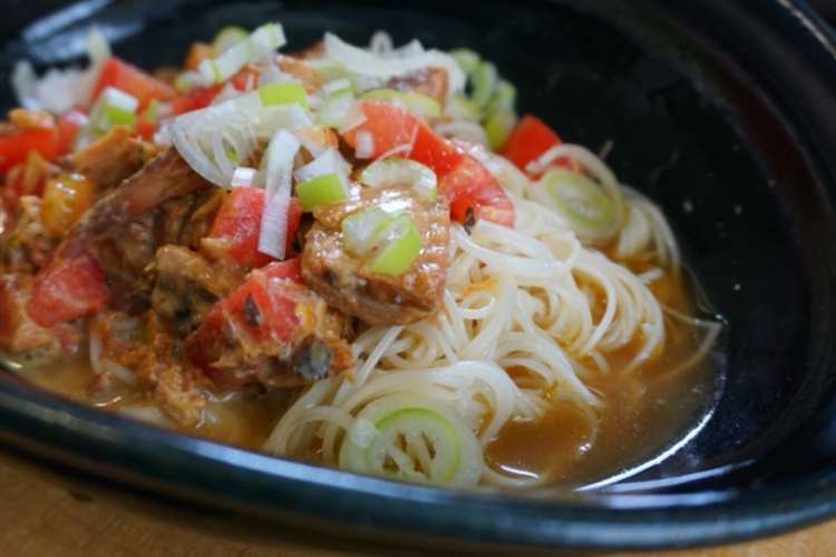 サバ缶とトマトのぶっかけそうめん レシピ 作り方 By 湯屋ヶ谷76ers クックパッド 簡単おいしいみんなのレシピが364万品