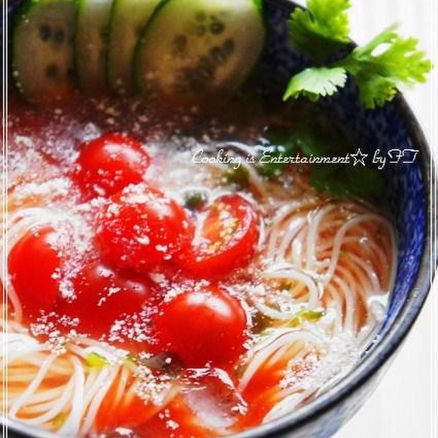 太陽のトマト麺 そうめん レシピ 作り方 By Food Town クックパッド 簡単おいしいみんなのレシピが352万品