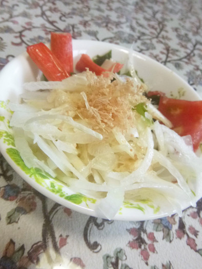 新玉サラダ　味噌マヨソースの写真