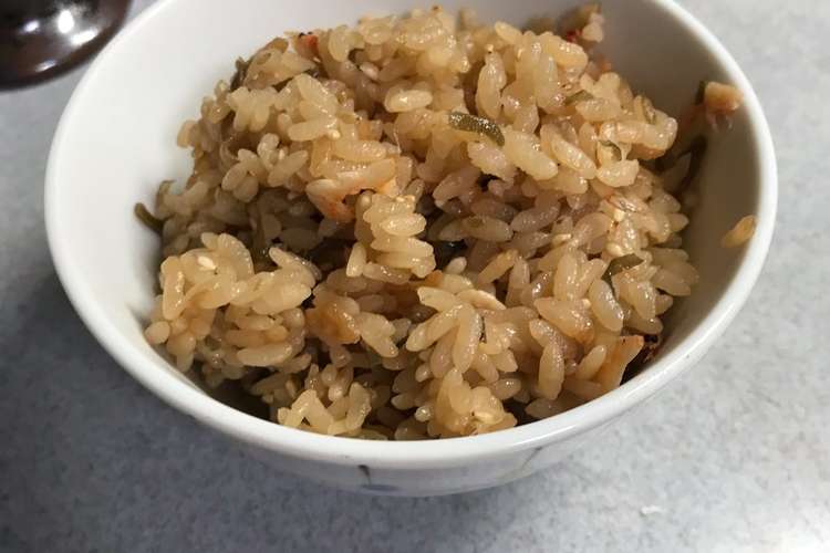 塩昆布と桜えびの炊き込みご飯 レシピ 作り方 By ろびりり クックパッド