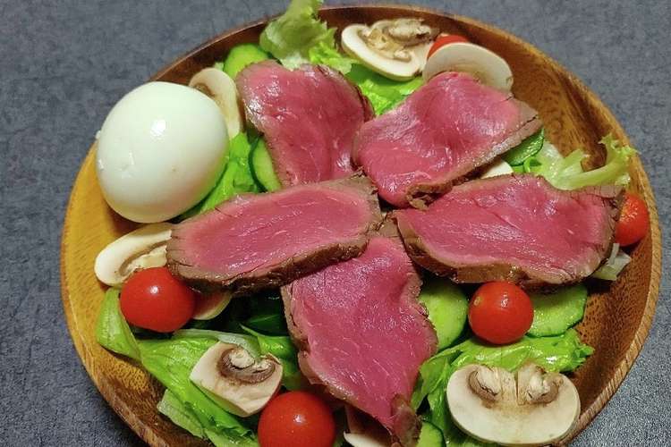 何食べ なんちゃってローストビーフ レシピ 作り方 By きのう梨食べた クックパッド