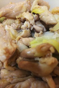簡単中華・鶏肉（せせり・もも）の葱塩炒め