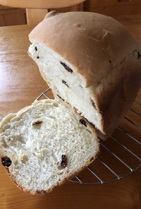中力粉で食パン　ぶどうパン