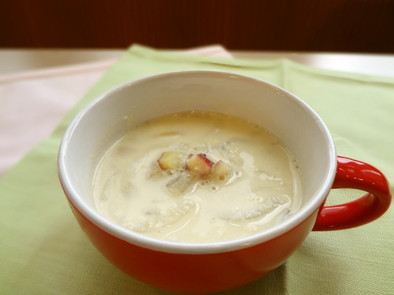 さつま芋の豆乳スープの写真