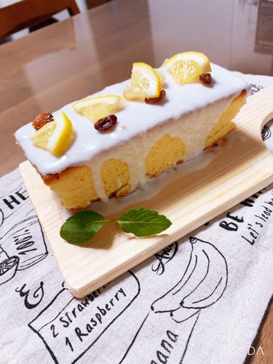 レモンのパウンドケーキ。の写真