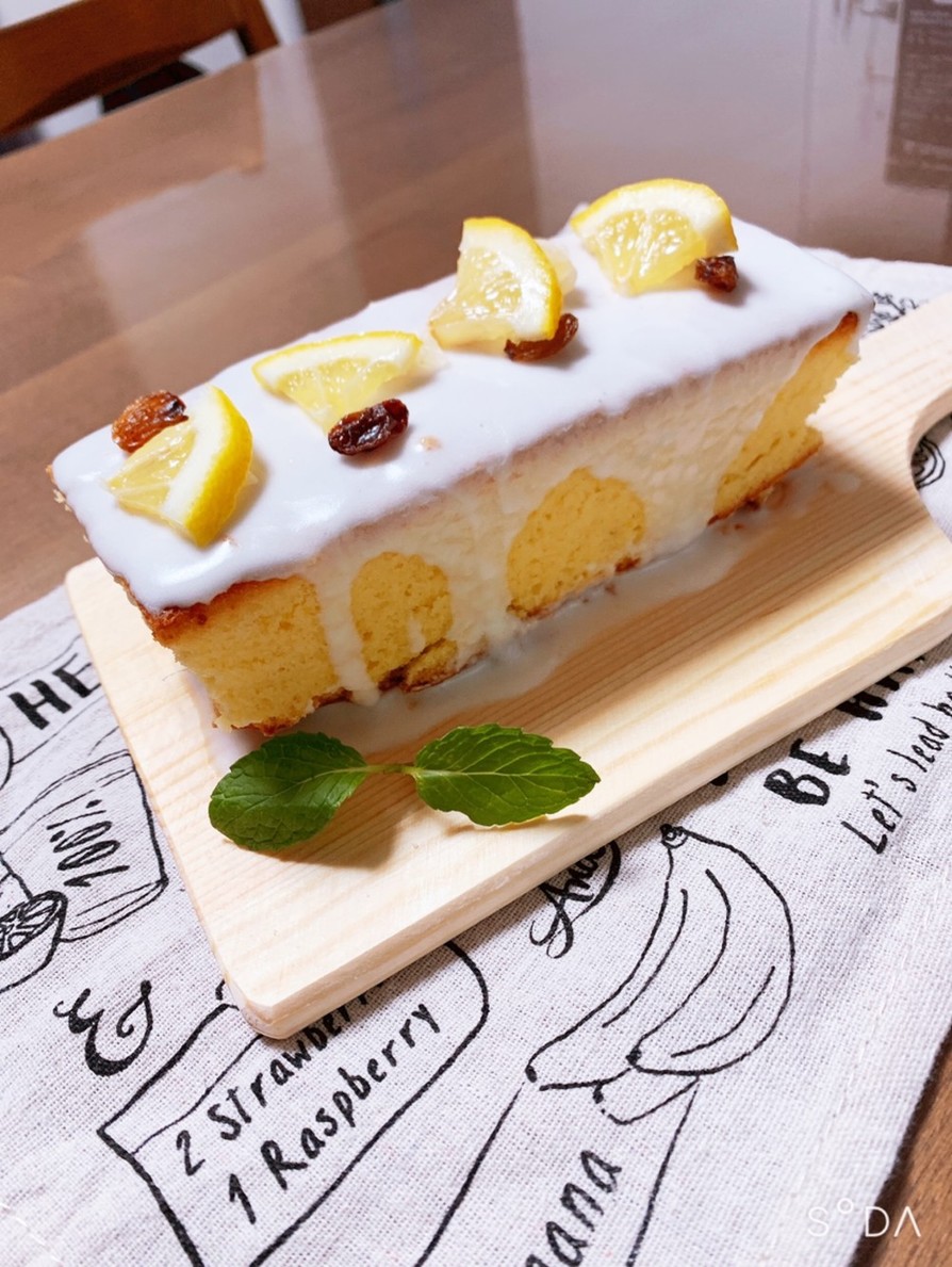 レモンのパウンドケーキ。の画像