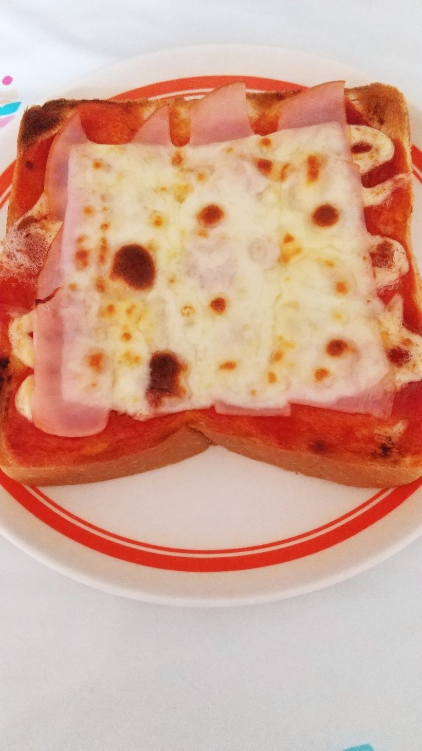 あるもので簡単ピザトースト☆の画像