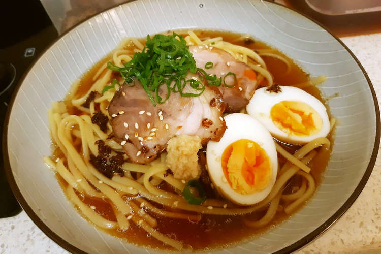 手作り醤油ラーメン パスタと重曹で中華麺 レシピ 作り方 By えびちんキッチン クックパッド