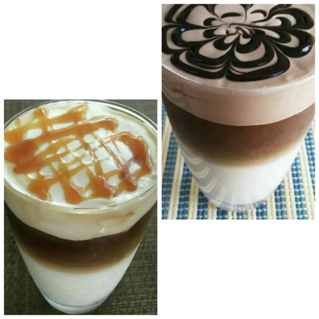 スタバ気分チョコレートムースwithラテ レシピ 作り方 By Pokoぽん 彡 クックパッド