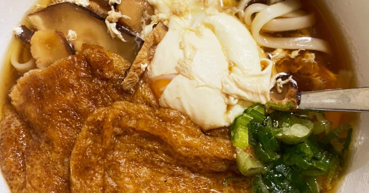 どん兵衛風 月見きつねうどん レシピ 作り方 By Hachispark クックパッド