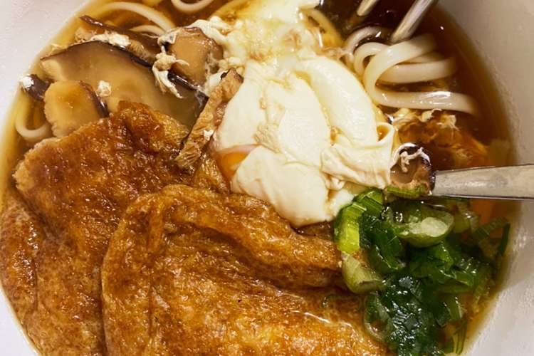 どん兵衛風 月見きつねうどん レシピ 作り方 By Hachispark クックパッド 簡単おいしいみんなのレシピが352万品