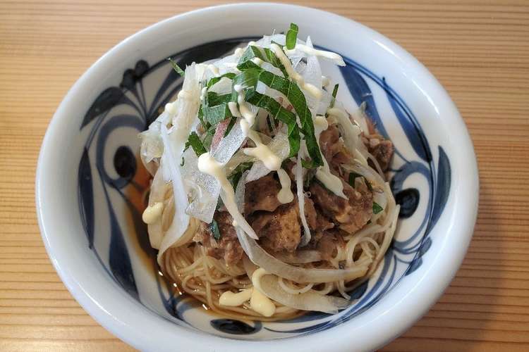 さばみそ缶アレンジ さばごまそうめん レシピ 作り方 By うみひつじの台所 クックパッド