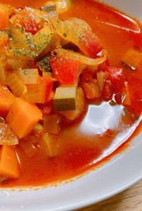 サバ缶と野菜のトマトスープ