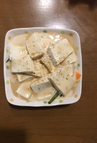 美味しい！豆腐とゴマポン酢のサラダ