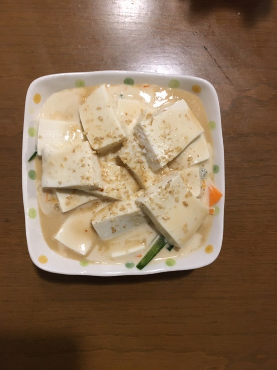 美味しい！豆腐とゴマポン酢のサラダの画像
