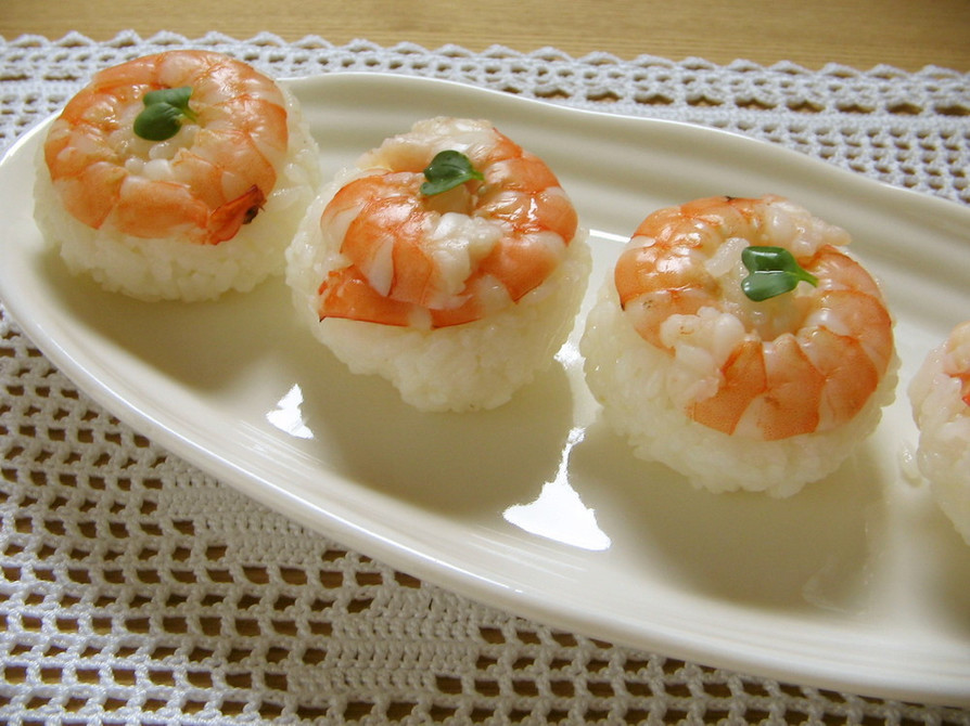 えびの手まり寿司の画像