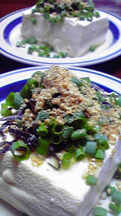 豆腐☆塩昆布☆ゴマ胡麻ネギやっこ♪