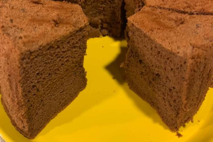 簡単ココアシフォンケーキ Bp無し レシピ 作り方 By 女子力を上げたい クックパッド 簡単おいしいみんなのレシピが353万品