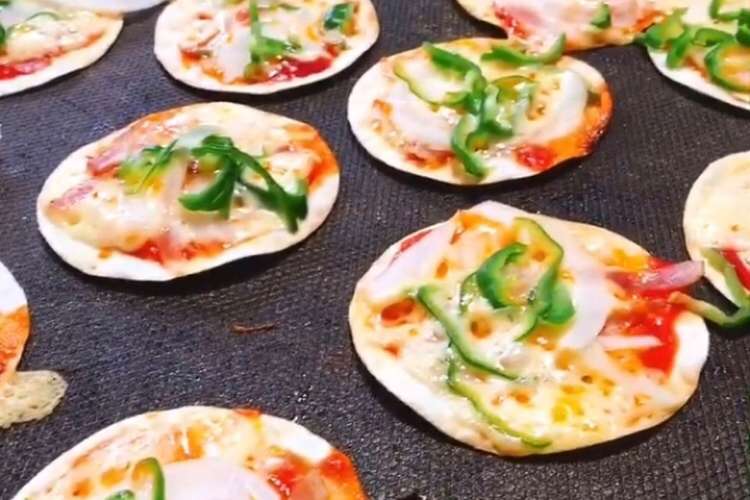 餃子の皮が余ったら 簡単おつまみピザ レシピ 作り方 By キャロライン クックパッド 簡単おいしいみんなのレシピが354万品