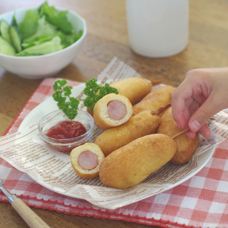 みんなが作ってる 魚肉ソーセージアメリカンドックのレシピ クックパッド 簡単おいしいみんなのレシピが356万品