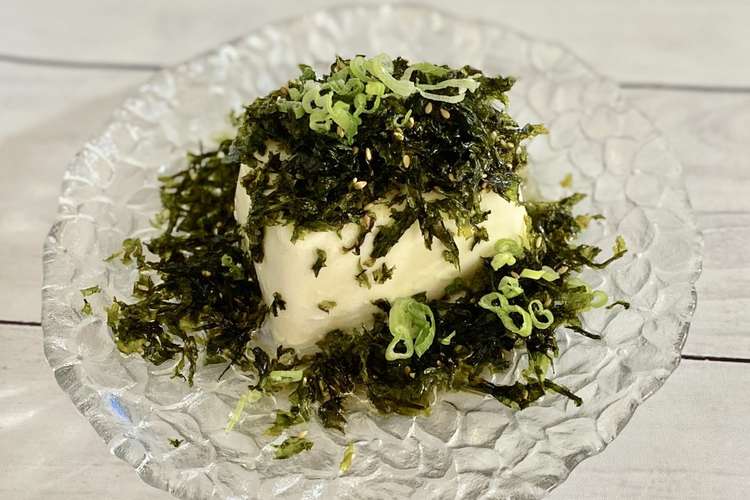 韓国海苔とごま油ですごく美味しい冷奴 レシピ 作り方 By Tressugar クックパッド 簡単おいしいみんなのレシピが361万品