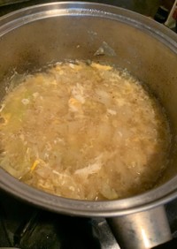 キャベツ玉子スープ