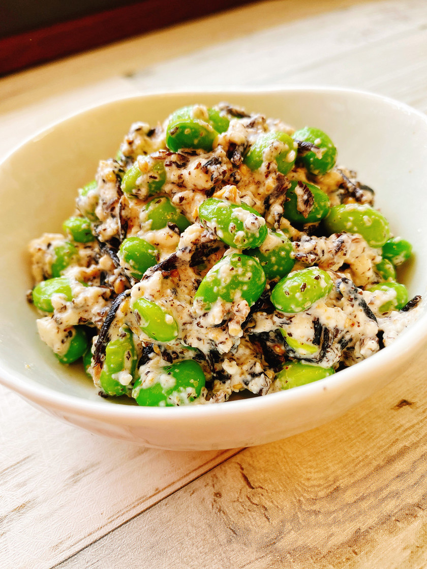 栄養満点☆枝豆とひじきと豆腐のサラダ by めぐみの郷 【クックパッド】 簡単おいしいみんなのレシピが358万品