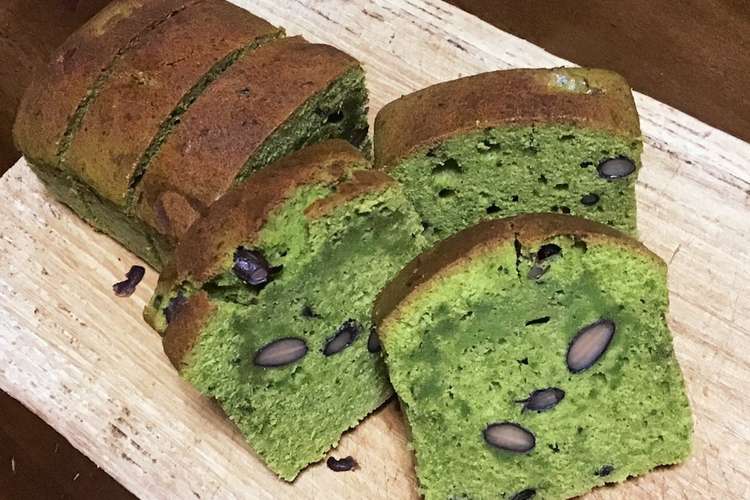 抹茶と黒豆のしっとりパウンドケーキ レシピ 作り方 By ひー クックパッド