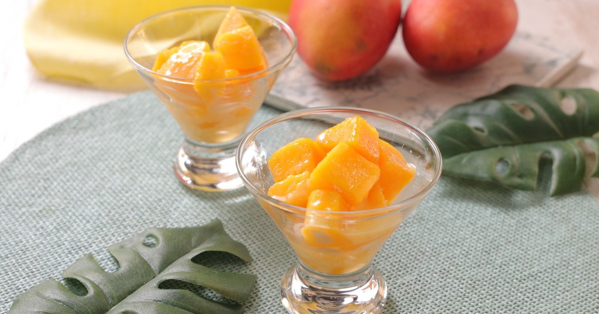 乳製品不使用のマンゴーシャーベットのレシピ