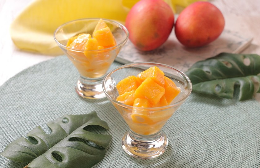 フルーティーなマンゴーシャーベットのレシピ