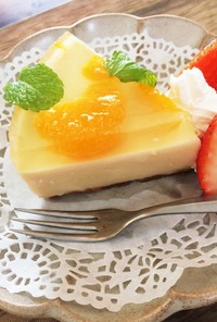 初夏に♡柚子ポン酢でレアチーズケーキ