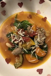 イタリアン　ソーセージ　スープ