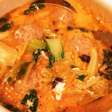 【ダイエット飯】キムチスープの写真
