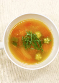 トマトで簡単！冷製スープ
