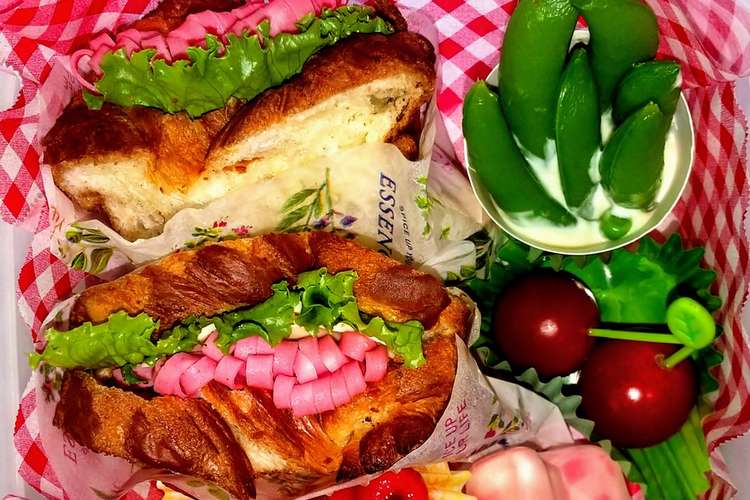 簡単可愛いデニッシュサンドイッチ弁当 レシピ 作り方 By いおりマム クックパッド 簡単おいしいみんなのレシピが353万品
