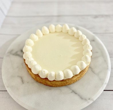 シンプルなレアチーズケーキ（ベース）の写真
