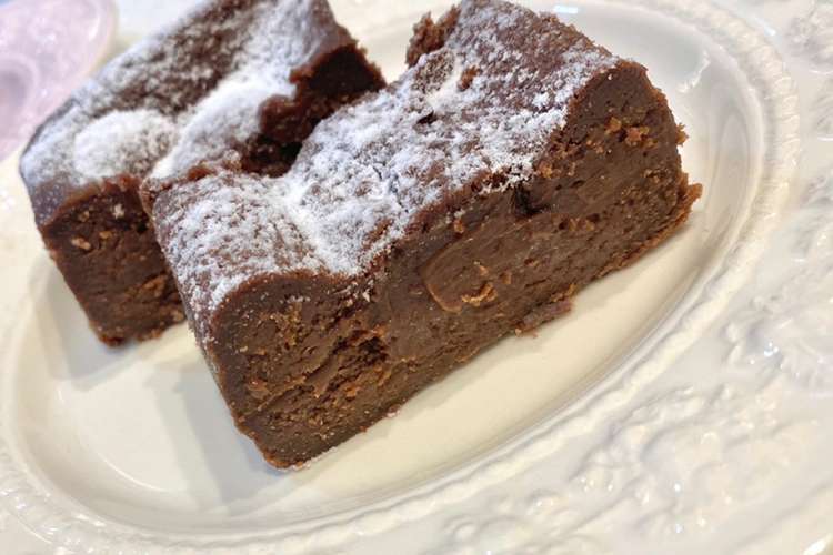 板チョコと家の材料で濃厚チョコケーキ レシピ 作り方 By クックnyuiney クックパッド 簡単おいしいみんなのレシピが352万品
