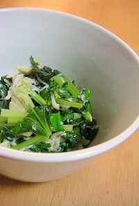 青菜の塩蒸し煮