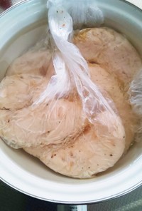 ビニール袋で簡単鶏ささみ蒸し