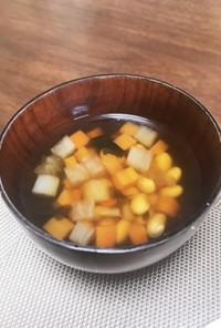 お野菜コロコロ和風スープ