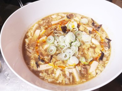 酸辣湯（四川料理のすごい人のやつ改）の写真