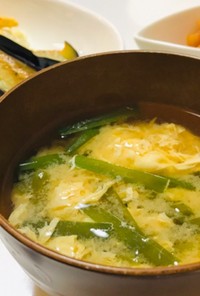 ニラと卵のお味噌汁・ニラ玉味噌汁