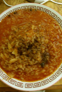 【二日酔い対策】トマトスープ雑炊
