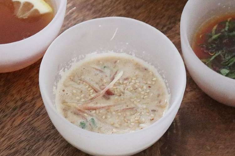 万能素麺だれ ピリ辛豆乳胡麻だれ レシピ 作り方 By アンジェ公式キッチン クックパッド 簡単おいしいみんなのレシピが359万品