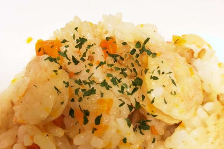 旨みたっぷり 和風シーフードピラフ レシピ 作り方 By Emyo クックパッド