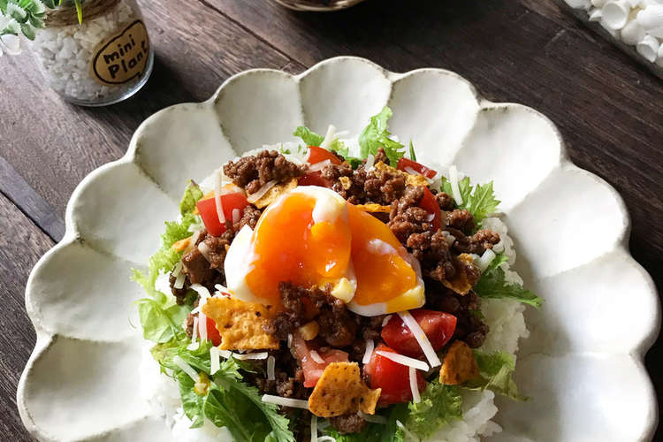 おうちカフェごはん 美味しいタコライス レシピ 作り方 By Takn Ayako クックパッド 簡単おいしいみんなのレシピが376万品